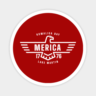 Lake Martin - Merica - light text Magnet